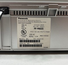 Panasonic PV-V4603S Omnivision 4-Head Hi-Fi Stereo VHS VCR Tested Cleaned