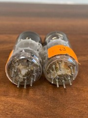 2 Tubes EF804 Telefunken Sliver Plates – NOS, Matched pair
