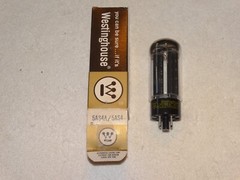 1 x 5AS4A Westinghouse Rectifier Tube *Black Plates*TESTED*NOS*NIB*#11