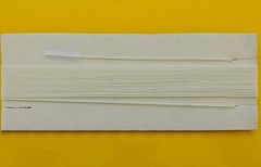 25-Ft Braided Dial String Vintage Radios Clock Weight Cord 0.040″ (1.0mm) White