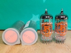 Pair of Tungsram (GT label) 12AX7 ECC83 Vacuum Tubes #1