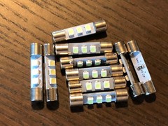 10 New Cool White 8V Fuse Lamp LED Light Bulbs fr Marantz Sansui Pioneer Kenwood