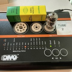 NOS Amperex 12AX7 ECC83 Electronics for Medicine Tubes MATCHED Bugle Boy 12ax7a