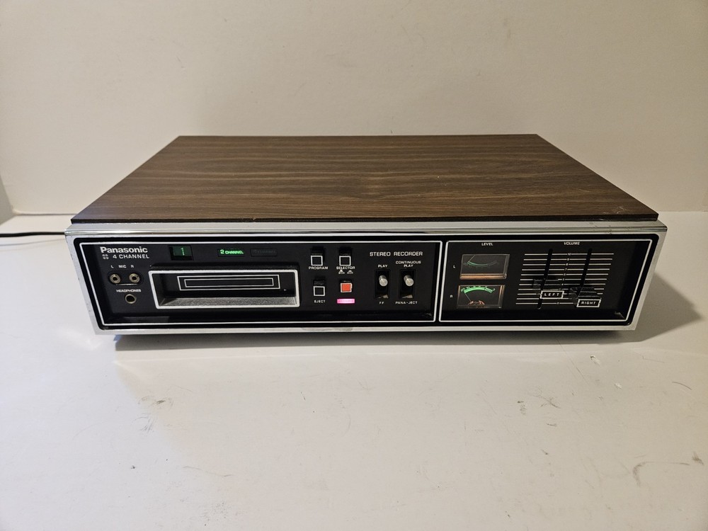 Panasonic RS-855US 4 Channel Quadrophonic 8 Track Recorder-Powers but doesnt wor