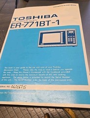 Vintage Toshiba Microwave Service Manuals ER-771BT-1