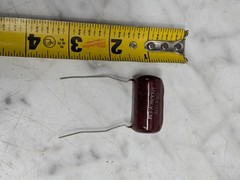 Vintage 0.05 uF 1600V Tube Radio Amplifier Drop Capacitor Micro Farad Mylar