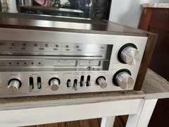Vintage Late 1970’s Technics SA-600 FM/AM Stereo Silver Face Wood Receiver