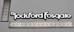 Rockford Fosgate Badge Emblem Logo 6 Inch Custom Incised Acrylic With Adhesive
