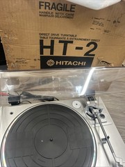Vintage Hitachi HT-2 Direct Drive Turntable GRADO Cartridge Stylus Original Box