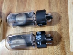 Lot Of 2 Vintage GE Electronic Tubes 5U4GB 5AS4A