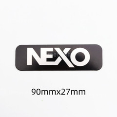 2pcs NEXO Aluminum Logo Badge Replacement Piece 90mm X 27mm