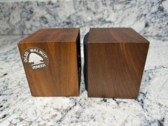 REALISTIC MINIMUS 0.3 Cat. 40-1250 Shelf Speakers 7 Watts Walnut Veneer Set of 2