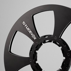 Studevox 10.5″ Edge Polished Black Aluminium Tape Reel For Reel Tape Recorders