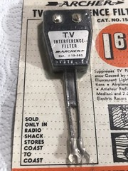 Vintage Radio Shack Tandy Archer TV Interference Filter – New Made In Japan
