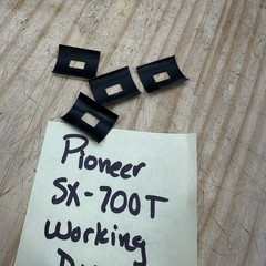 Pioneer SX-700T Receiver Parts – Flip Switch Dust Shield Rubber Covers