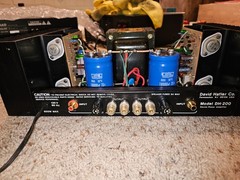 Hafler DH-200 Audiophile Stereo Power Amplifier – Recapped, new switch
