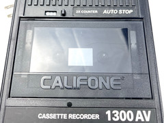 Califone 1300AV Portable Cassette Recorder Player Tested Working AC Powered