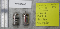 ECC83 ECC83M GUITAR PREAMP TUBES PAIR SQUARE GETTER STRONG BALANCED EXCELLENT