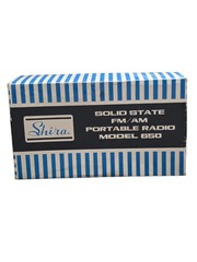 Shira Solid State FM/AM Portable Radio Model 650 Vintage Japan Singapore Box