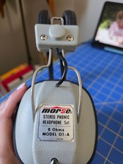 Morse Model 01-A Vintage Headphones Stereophonic Hi-Fi Japan In Koss K/7 Box 70s