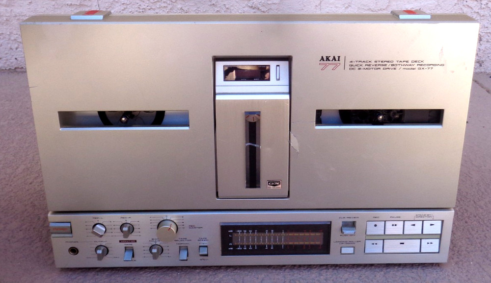 AKAI GX-77 REEL TO REEL TAPE RECORDER FOR PARTS OR REPAIR MIJ