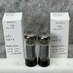 MATCHED PAIR MULLARD 6CA7 EL34 TUBES xf2 B8F3 TV/7 and Amplitrex Tested 100%