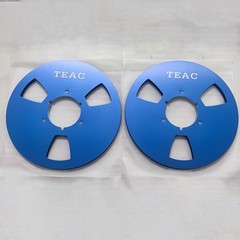 One Pair 10.5” Blue TEAC Tape reel High Quality Aluminum Take Up Reel