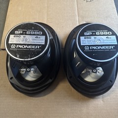 PIONEER ELECTRONIC CORP. Coaxial Four Way Speakers 2x SP-6980 250W 50 W NOM 580g