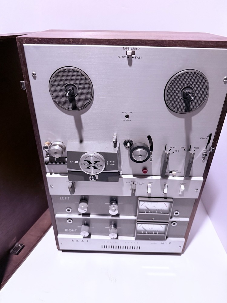 Surviving Original Akai M-9 Vintage Tube Reel-to-Reel Tape Recorder 1960s Rare