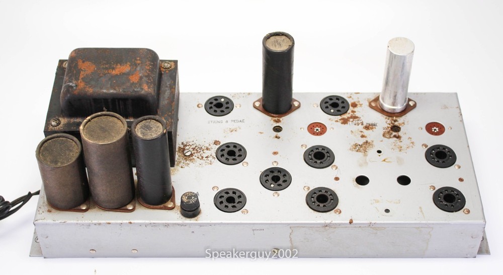 Conn 7868 / 12AX7 Tube Amplifier Chassis – No Output Transformers — CS2