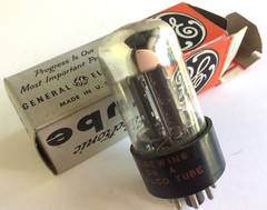 Philco 6SN7GTB Vacuum Tube Vtg NOS Tested Good in GE Box