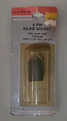 Radio Shack 4-Pin Inline Socket 274-205 Tandy Archer 🔥NEW NOS💥