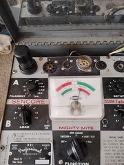 RCA 12SK7 Vacuum Tube Black Metal Case Tested 85 No Shorts Leak Pass