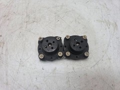 Lot of 3 antique 4 pin battery set tube sockets 1920s
