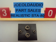 Realistic STA-80 Receiver RCA Jack Panel Speaker Left/Right Tested Parting STA80