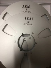silvery R10M metal tape reel for Akai and others (1 PAIR)