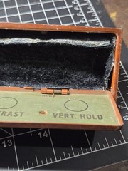 RCA Victor Color TV control box panel holder vtg television advertising