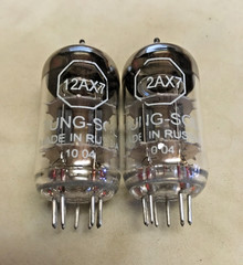 Matched Pair of Tung-Sol Reissue 12AX7 ECC83 Tubes