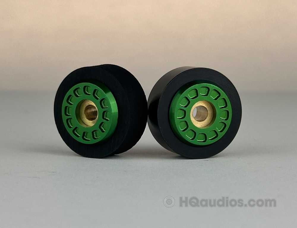 Pair of Pioneer RT-707/701 Pinch Rollers – Precision Replacement –Green–1Yr WRT
