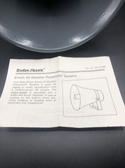 NEW in Box NOS Vintage Radio Shack 8″ POWERHORN INDOOR/OUTDOOR