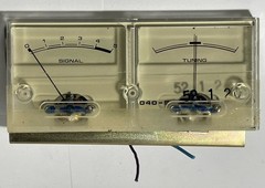 PIONEER SX-1050 Receiver DIAL PANEL w/Blind Sash Meters, Lenses & 4-Light Panel
