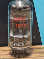 12AX7 Tube Pair Mullard Short Plate O-Get Blackburn UK Test Strong 85 % Hammond