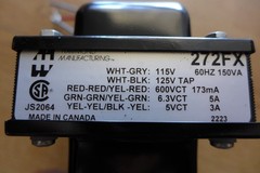 Hammond 272FX Power Transformer 600VCT@173mA
