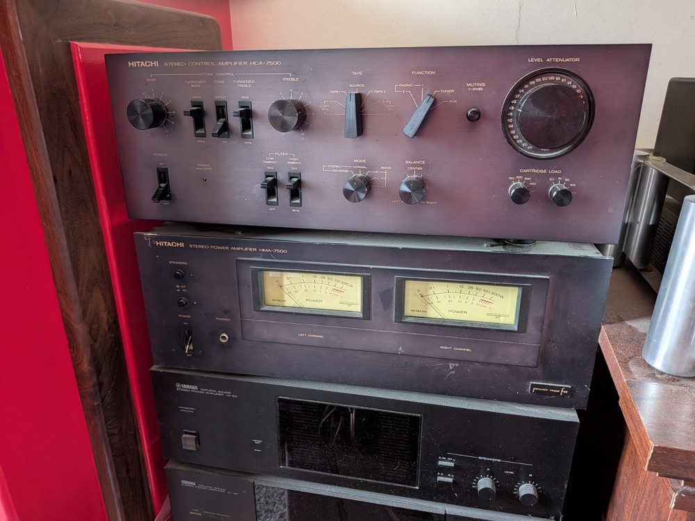 hitachi preamplifier HCA-7500 & power amplifier HMA-7500