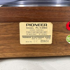 Pioneer PL-A35D 19 Watts Stereo Turntable