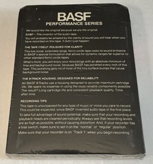 Vintage BASF Blank 8-Track Tapes 90 min Performance Series New And Sealed