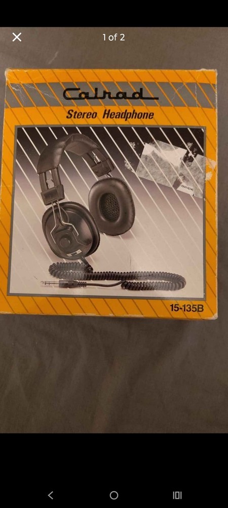 Vintage Calrad Stereo Headphones W Stereo/Mono Selector Switch & Volume Control