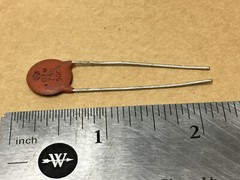 2 PCS SPRAGUE Z5U .02uF 500V CERAMIC DISC CAPACITOR