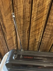 General Electric Superadio Long Range AM/FM GE Super Radio Works Handle Broke Of