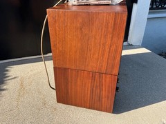 Vintage Fisher 150 FM MPX Stereo Receiver w/ Model 5 Speaker & Wood Case, Works!